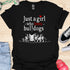 Just a girl who loves bulldogs - V1 - Girl with Dogs T-Shirt